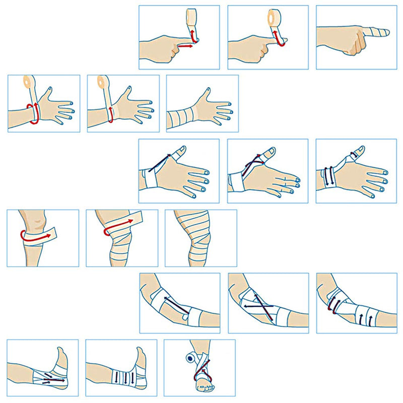 [Australia] - Mintice™ 10 X Self Adhesive Cohesive Wrap Bandages Strong Elastic First Aid Tape Skin Color for Wrist Ankle Sport 4.5mx5cm Orange 