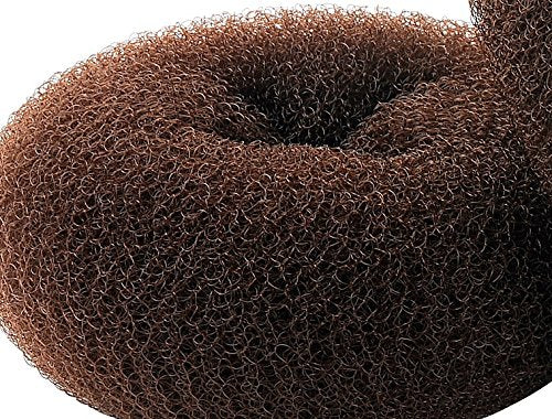 [Australia] - CLOTHOBEAUTY 2 pieces Extra Large Size Hair Bun Donut Maker, Ring Style Bun, Women Chignon Hair Donut Buns Maker, Hair Doughnut Shaper Hair Bun maker (4.3 in. For Thick and Long Hair) (Brown) 