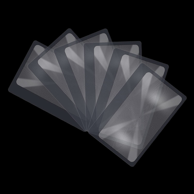[Australia] - Molain 3X Pocket Magnifier- 5Pcs Portable Fresnel Lens Credit Card Magnifier Wallet Magnifying Lenses Jewelry Loupe Reading Aid Helper 