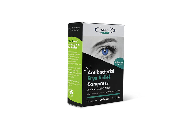 [Australia] - The Eye Doctor Stye Relief Compress Featuring Sterileyes - Microwaveable Single Eye Patch - Treatment of Styes, Chalazion & Cyst - Moist Heat Mask for Dry Eyes, Blepharitis & MGD 