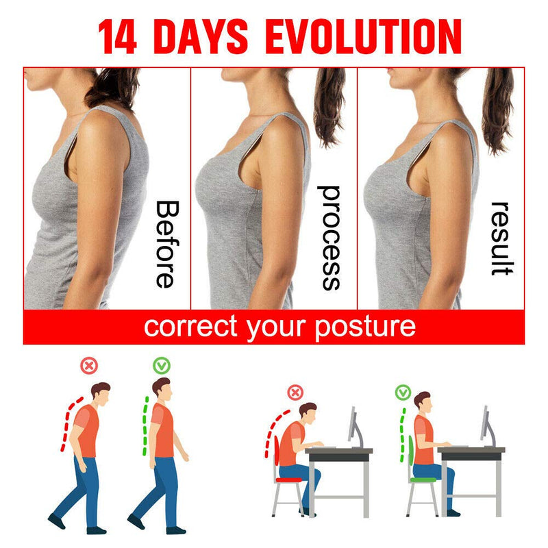 [Australia] - Ezonedeal Posture Corrector For Men And Women - Adjustable Upper Back Brace For Clavicle To Support Neck, Back and Shoulder 