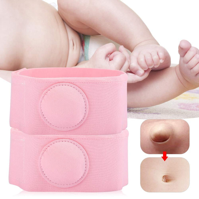 [Australia] - Hernia belt for babies, 2pcs hernia belt treatment for hernia therapy for children umbilical hernia belt for newborns infant belt(Pink) Pink 
