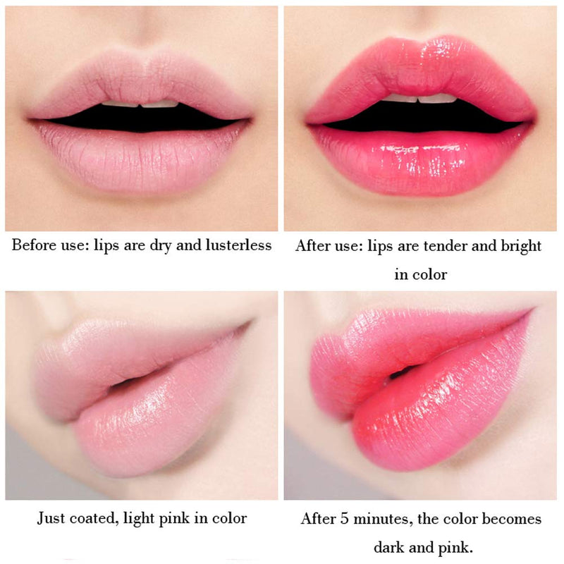 [Australia] - 3 Packs Lipstick Set Magic Temperature Changing Colors Lip Gloss Moisturizing And Waterproof Long Lasting Lip Balm 