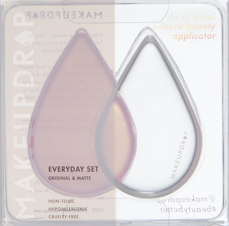 [Australia] - MAKEUPDROP Silicone Beauty Applicator Clear & Pink Everyday Set 