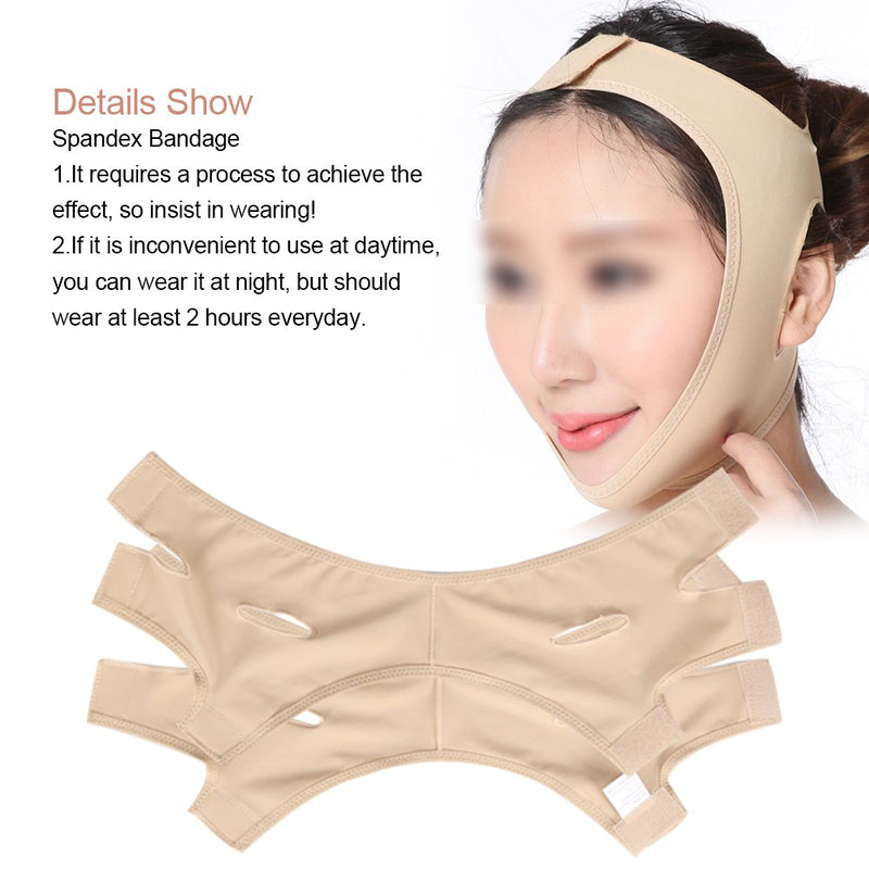 [Australia] - Face Slimming Belt, Facial Cheek V Shape Lift Up Thin Mask Strap Face Line Anti Wrinkle Beauty Tool Double Chin Reduce Bandage for Woman Man(L) 