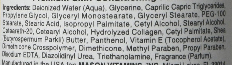 [Australia] - Mason Natural Collagen Beauty Cream Made with 100% Pure Collagen - 2 oz,pack of 3 3 Jars 6 oz. 