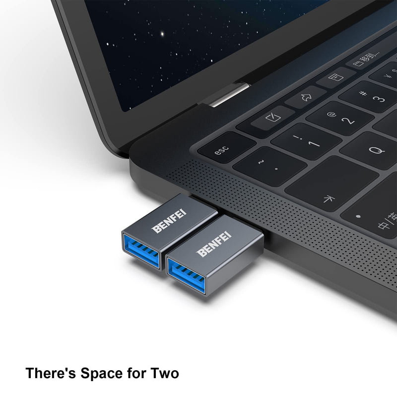 [Australia] - USB C to USB 3.0 Adapter, Benfei 3 Pack USB C to A Male to Female Adapter Compatible with MacBook 2018 2017 2016, Samsung Galaxy Note 8, Galaxy S8 S8+ S9, Google Pixel, Nexus, and More Gray 