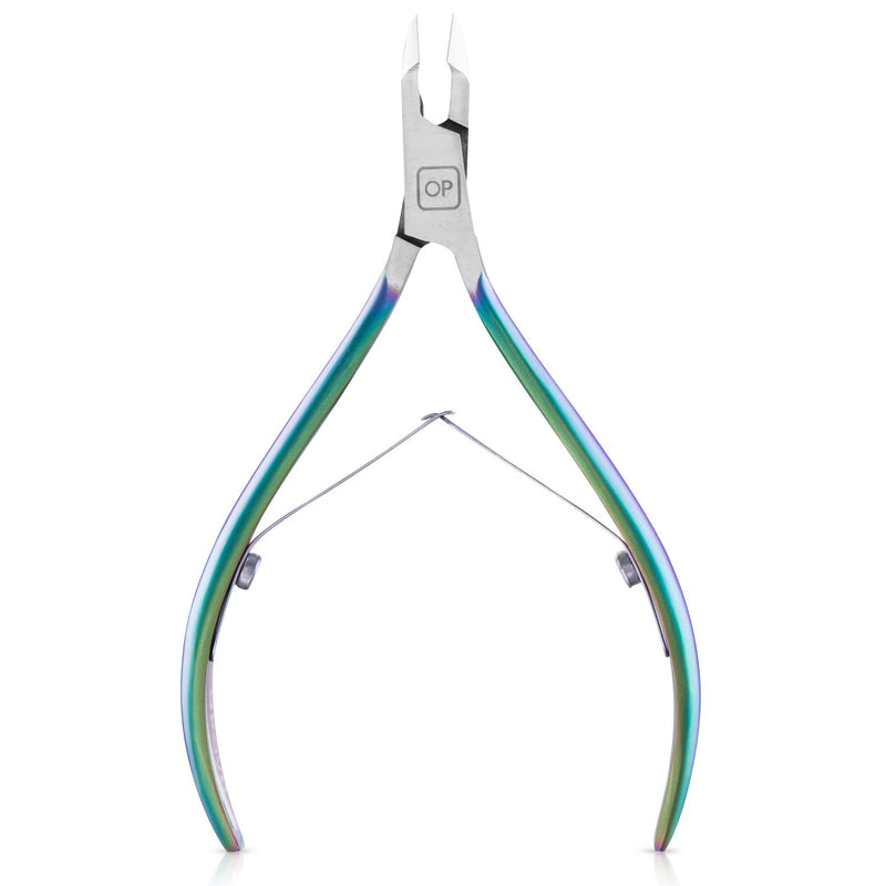 [Australia] - Cuticle Trimmer-opove Cuticle Remover Cuticle Nipper Professional Stainless Steel Cuticle Cutter Clipper Durable Pedicure Manicure Tools for Fingernails and Toenails,X7 mini Color Gradient Chameleon 