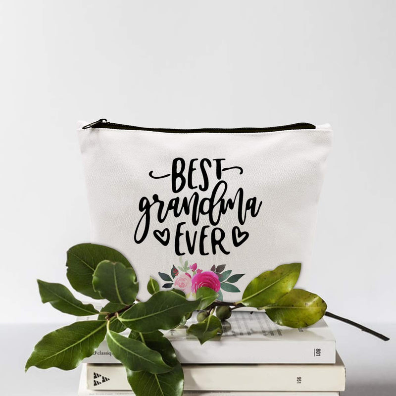 [Australia] - Best Grandma Ever Eco-Friendly Shopping Bag Makeup Bag Gifts Cute Grandma Reusable Makeup Bag 