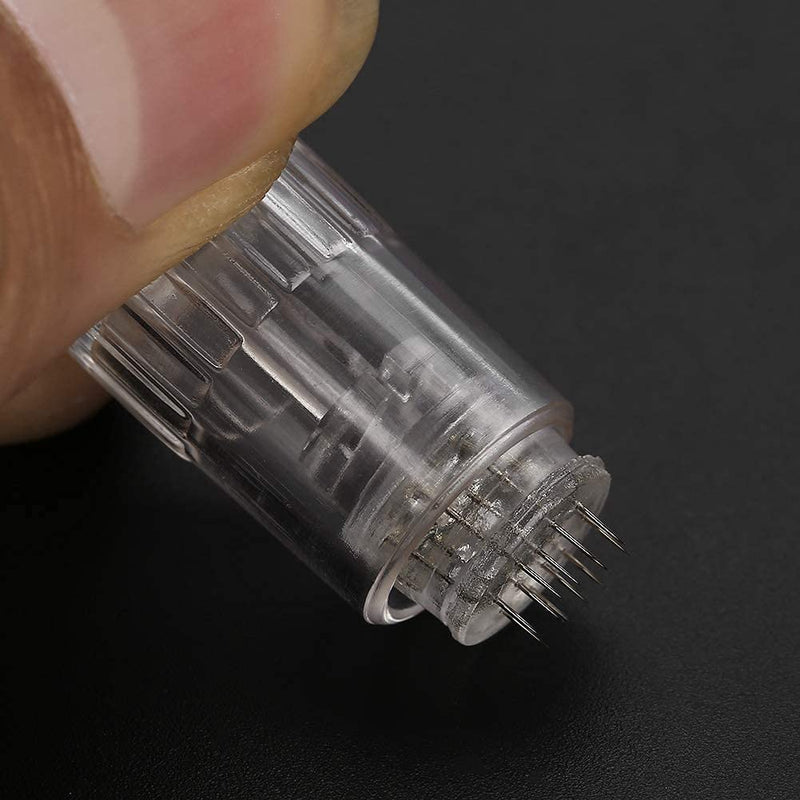 [Australia] - 10Pcs Microneedling Replacement Nano Needle, Micro Needle Accessory for 7 LED Color Light Photon Electric Derma Pen Nanometer with Square Head 