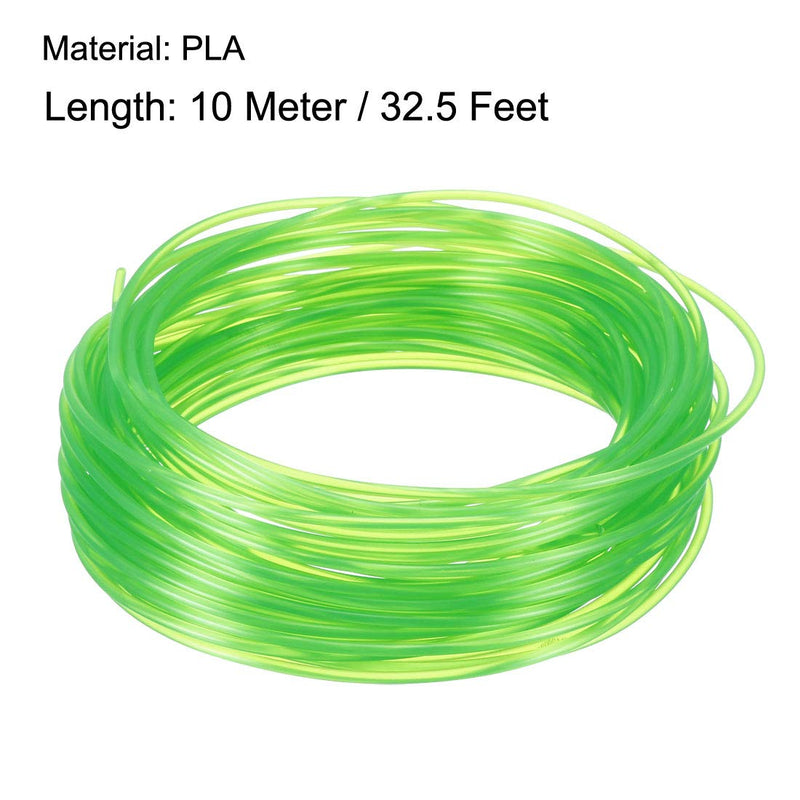 [Australia] - uxcell 3D Pen Filament Refills,32.5Ft,1.75mm PLA 3D Printer Refills,Dimensional Accuracy +/- 0.02mm,Transparent Green 