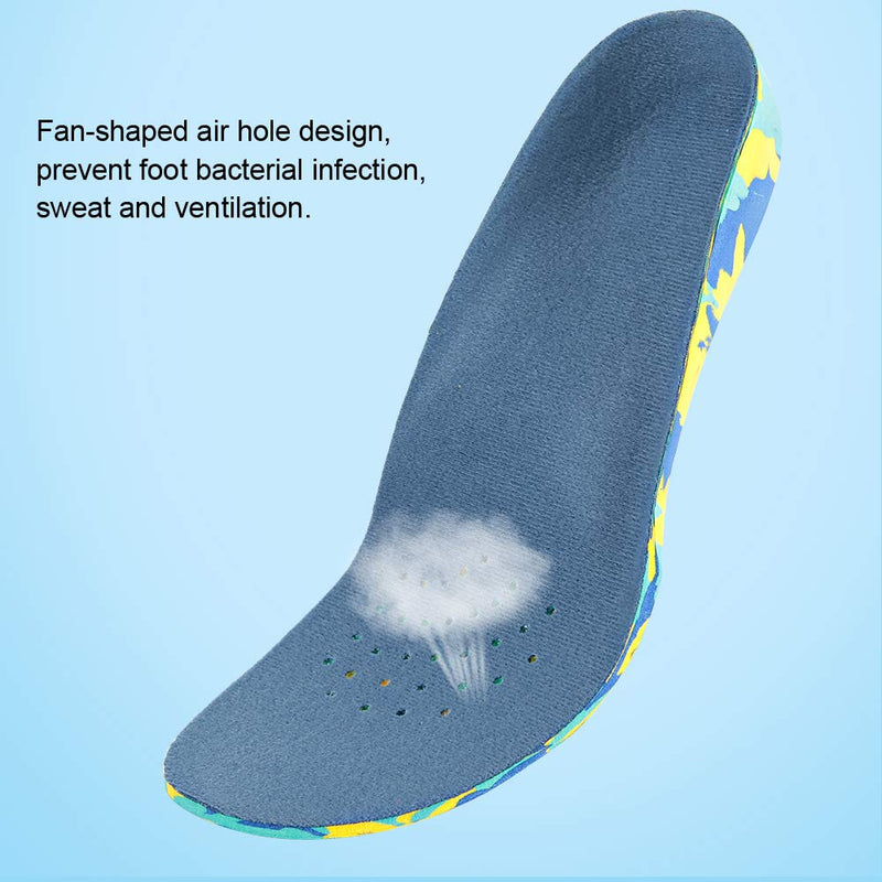 [Australia] - Kid orthotic insole EVA high arch foot support shoe insoles, lint insoles orthotic insole insert breathable Orthopedic insoles(XL -Blau) XL (Pack of 1) Blau 