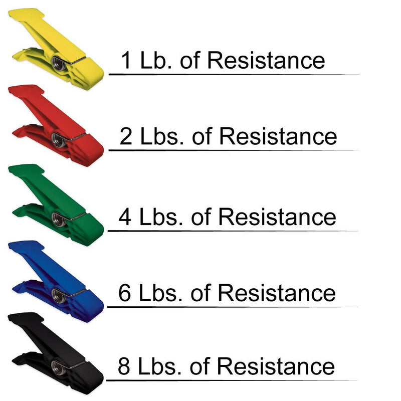 [Australia] - Resistive Pinch Pin Hand Exercisers (5 Count) Assorted 