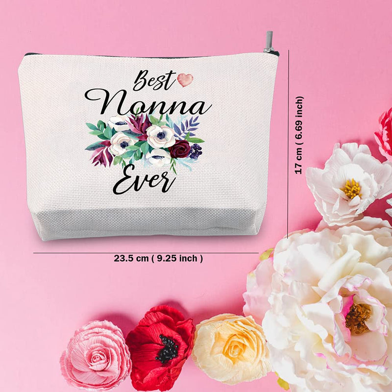 [Australia] - TSOTMO Best Nonna Ever Gift Grandma Gift from Grandchild Nonna Makeup Bag (Nonna) 