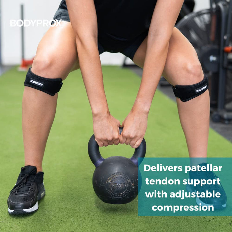 [Australia] - Patella Tendon Knee Strap 2 Pack, Knee Pain Relief Support Brace For Hiking, Soccer, Basketball, Running, Jumpers Knee, Tennis, Tendonitis, Volleyball & Squats 