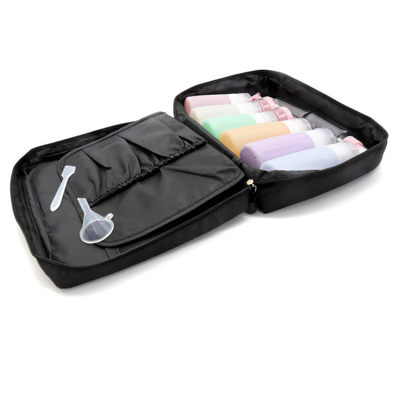 [Australia] - Cololabis Toiletry Bag for Women ＆ men，Multifunction Travel Cosmetic Bag，Portable Makeup Pouch Waterproof Travel Hanging Organizer Bag （Black） 