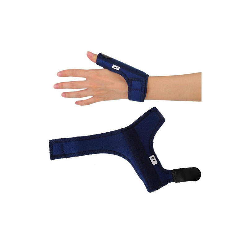 [Australia] - Universal Adjustable Comfortable Thumb Stabilizer, Lightweight Breathable Thumb Spica Splint, Children for Easing Pain Fixing Thumb Knuckle(XS) 