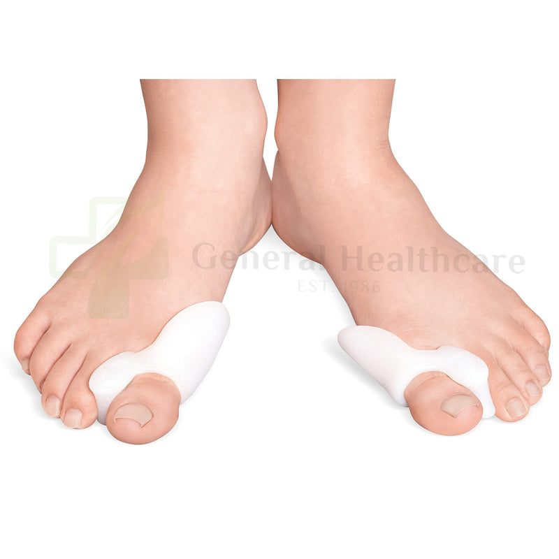 [Australia] - General Healthcare Bunion Gel Toe Corrector - Straightens Separates and protects (4 Pairs / 8 Bunions) 4 Pack 