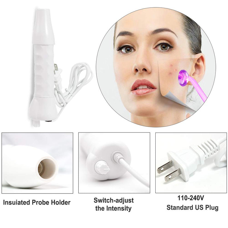 [Australia] - High Frequency Machine, APREUTY Portable Handheld High Frequency For Skin Tightening Wrinkles Beauty Eyes Body Care Wand Facial Machine Violet 