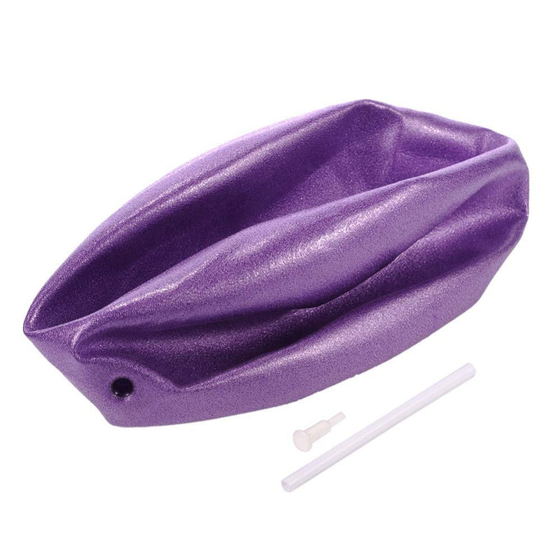 [Australia] - Fortitude Sports Yoga Ball 25cm | Small Soft Mini Pilates Ball for Yoga, Fitness, Core, Stability and Physical Therapy | Inflatable Mini Gym Ball With Inflation Straw Blue 
