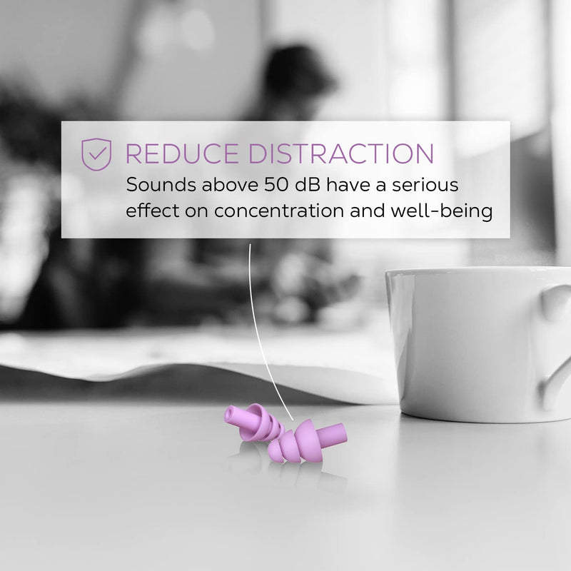[Australia] - Concentration Ear Plugs - Shush Focus - Reduce Distraction - Improve Concentration - with High-Fidelity Ceramic Filter 
