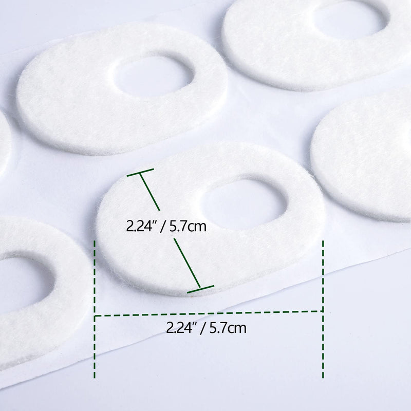 [Australia] - Welnove 42pcs Callus Pad, Adhesive Corn Protectors,Relief Pain from Calluses, Corns, Blisters, Heel Frictions, Self Stick Cushions - White 