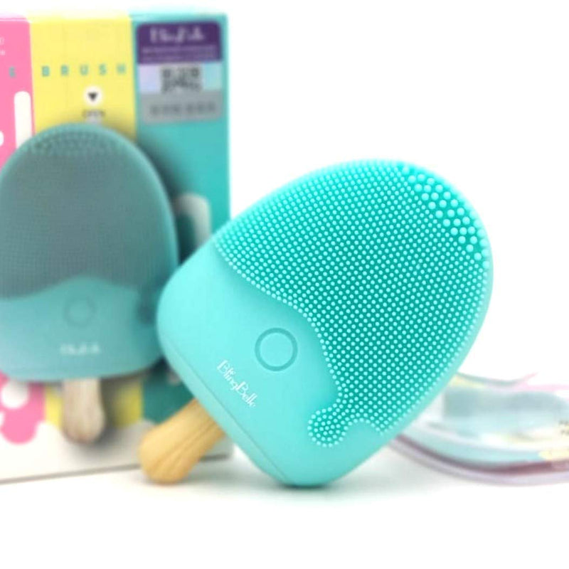 [Australia] - Silicone Ice-Cream Sonic Face Cleanser brush | Face Massager | Facial Brush | Face Exfoliator | Soft Silicone Face vibrating Brush. By: BlingBelle 