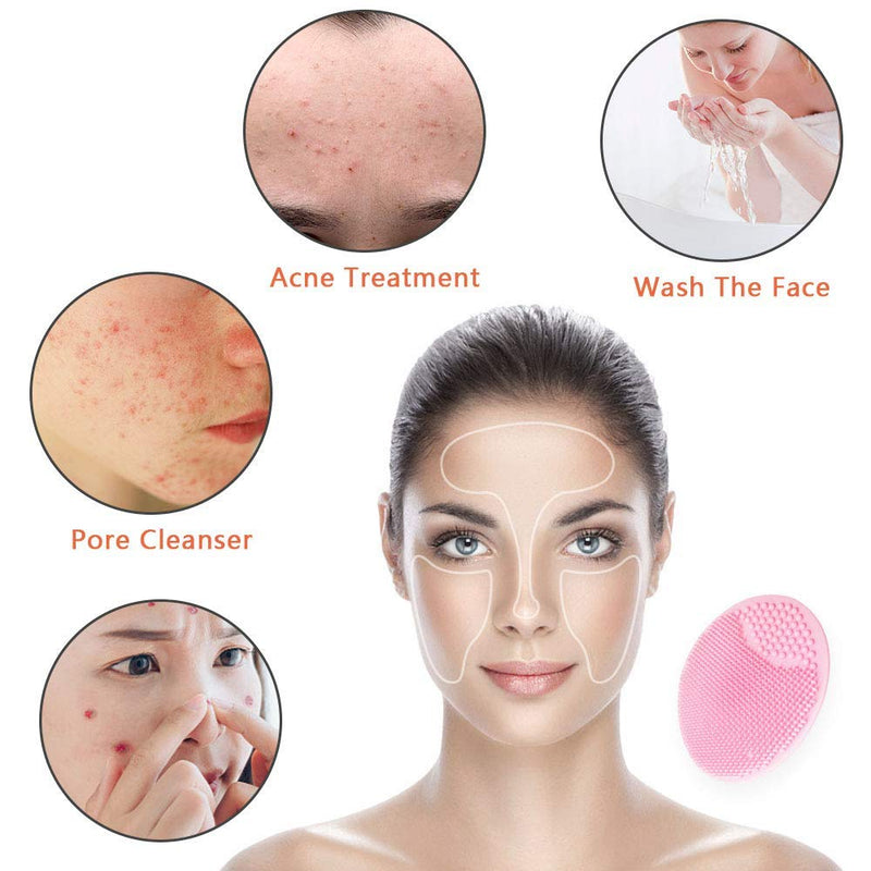 [Australia] - 10PCS Silicone Facial Cleansing Brush,Super Soft Face Scrub Clean Brush, Acne Blackheads Removing Handheld Face Scrubber,For Sensitive, Delicate, Dry Skin 