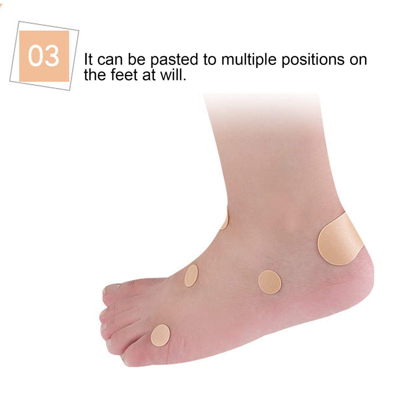 [Australia] - 15 Sheets Moleskin for Feet, Waterproof Adhesive Foam Foot Care Tape High-Heeled Sticker for Chafing Blister Prevention 