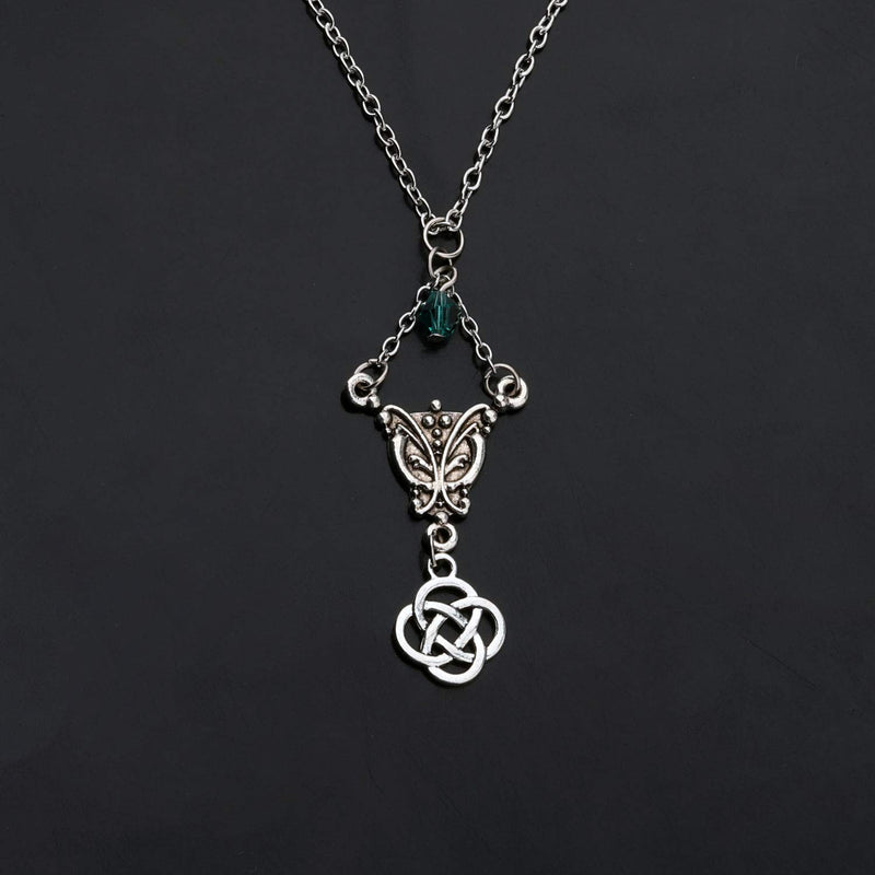 [Australia] - CENWA Outlander Inspired Jewelry Celtic Knot Cross Pendant Necklace Outlander Sassenach Scottish Outlander Gift Celtic Knot N 