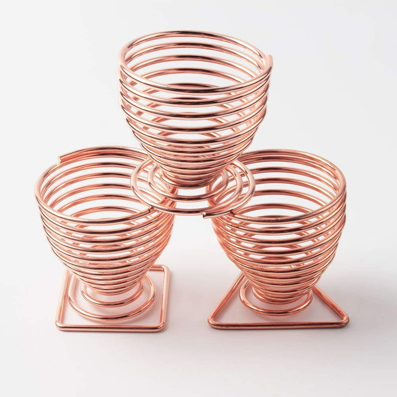 [Australia] - Makeup Sponge Blender Holders, 3 Pcs Makeup Sponges Stand Beauty Sponge Holder Rose Gold Plated Sponge Support Drying Rack Egg Powder Puff Display Stand 