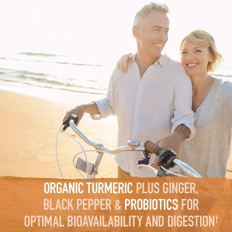 [Australia] - Garden of Life mykind Organics Extra Strength Turmeric Inflammatory Response 60 Tablets-100mg Curcumin (95% Curcuminoids) Black Pepper, Probiotics, Organic Non-GMO Vegan Gluten Free Herbal Supplement 60 Count (Pack of 1) 