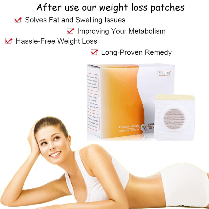 [Australia] - Slim Patches,Weight Loss Patches Belly Slimming Patches Magnetic Patch Fat Burners for Women Weight Loss Body Beauty Shaping Waist Abdominal Cellulite Buttocks Fat Removal(30pcs Pack) 