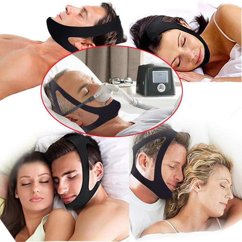 [Australia] - CPAP Chin Strap No Itchy No Odor No Stain, for Small to Medium Size, CPAP Supplies for Sensitive Skin, Non-invasive Anti Snoring Chin Strap wo Irritation, Open Mouth Breathing Prevention Strap 