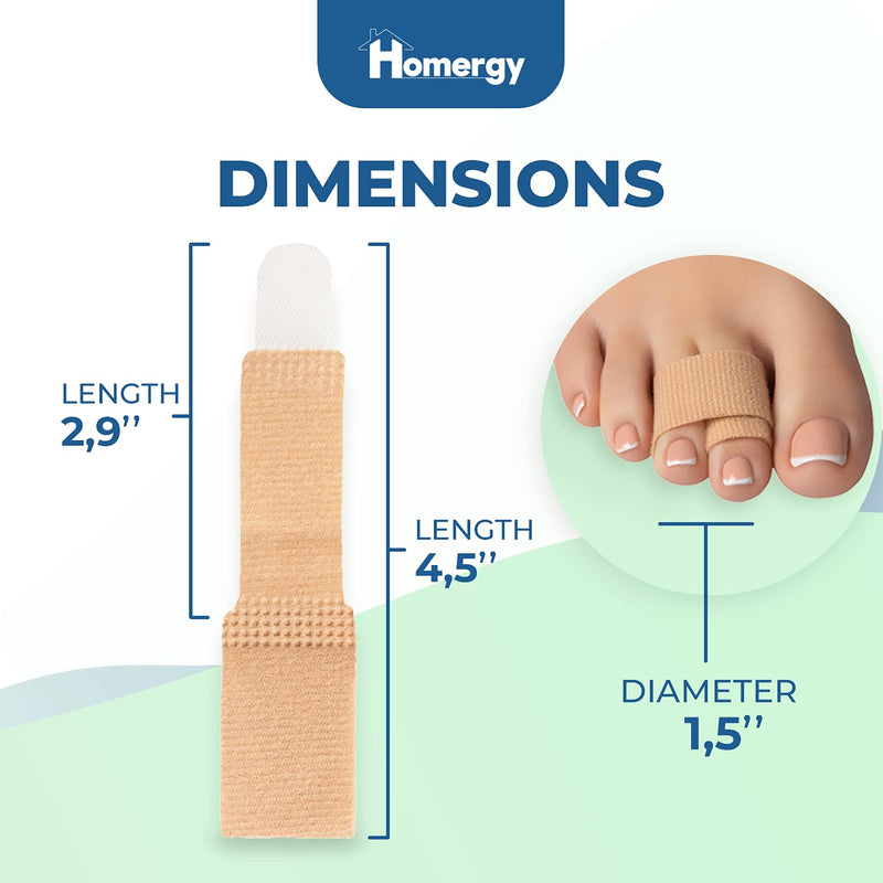 [Australia] - Hammer Toe Straightener Corrector Splint - 4 Broken Toe Wraps, Brace Orthopedic Separator, Cushioned Bandages, Heal Wrap Toe Straighteners for Crooked Toes, Align Hallux Valgus (Beige) 