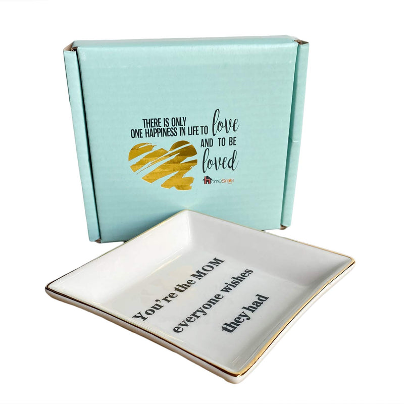 [Australia] - HOME SMILE Mother Birthday Thanksgiving Day Gifts Ring Trinket Dish-You're The Mom Everyone Wishes They Had 