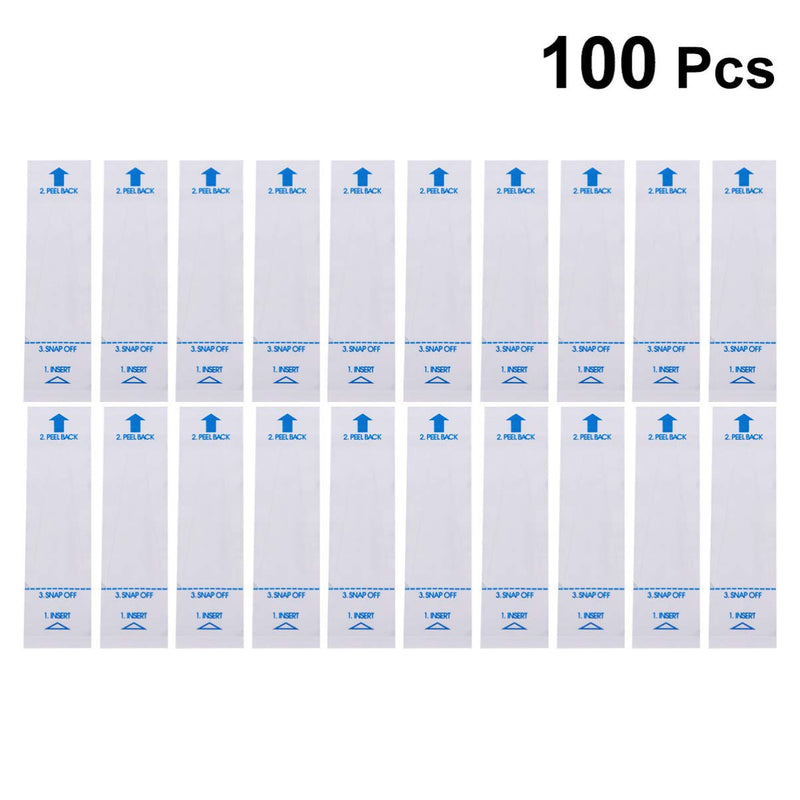 [Australia] - HEALLILY 100pcs Disposable Thermometer Covers Digital Thermometers Probe Covers Sleeves for Oral Armpit Rectal Electric Thermometer 