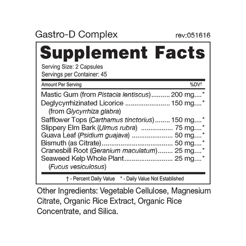 [Australia] - D'Adamo Personalized Nutrition - Gastro-D Complex 90 vcaps by D'Adamo Personalized Nutrition 