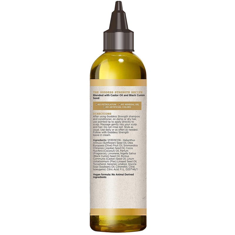 [Australia] - Carol’s Daughter Goddess Strength 7 Oil Blend Hair & Scalp Oil, Hair Product and Treatment Made with Castor Oil, Olive Oil, Vitamin E, Jojoba Oil- For Wavy, Curly, Coily, Natural Hair, 4.2 fl oz Hair Oil 