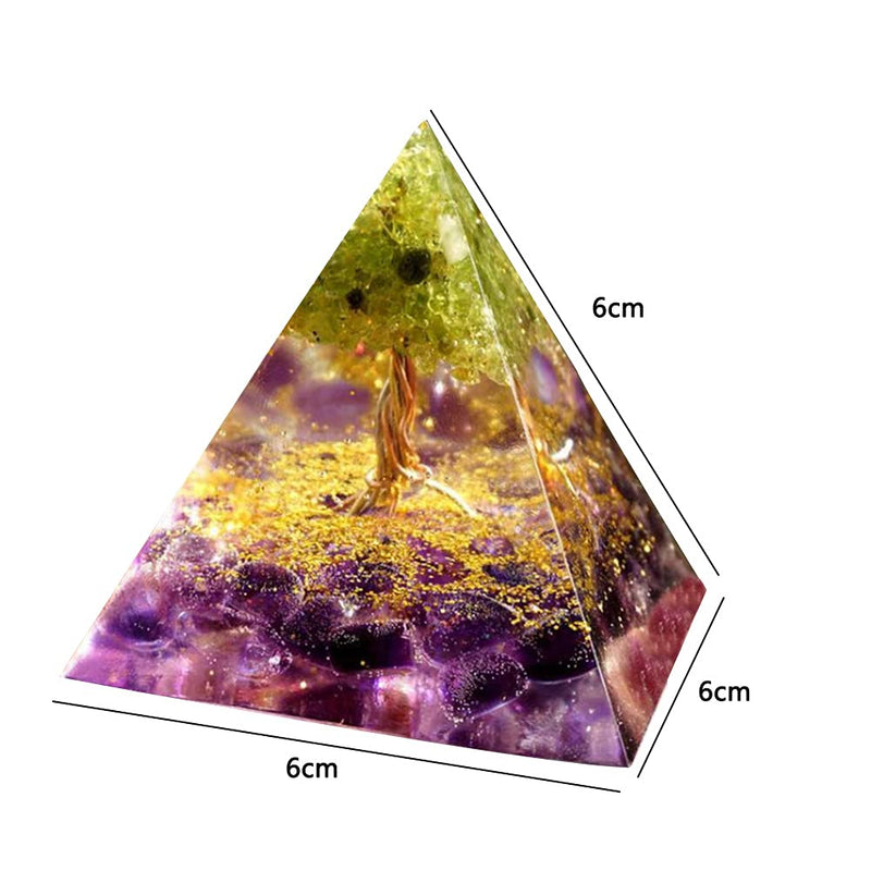 [Australia] - ycyingcheng Pyramid Ogan Crystal Energy Tower Nature Reiki Chakra Crushed Stone, Natural Pyramid Ogan Crystal Energy Tower Energy Healing Reiki Chakra Crushed Stone Jewelry Home Office, 6cm A 