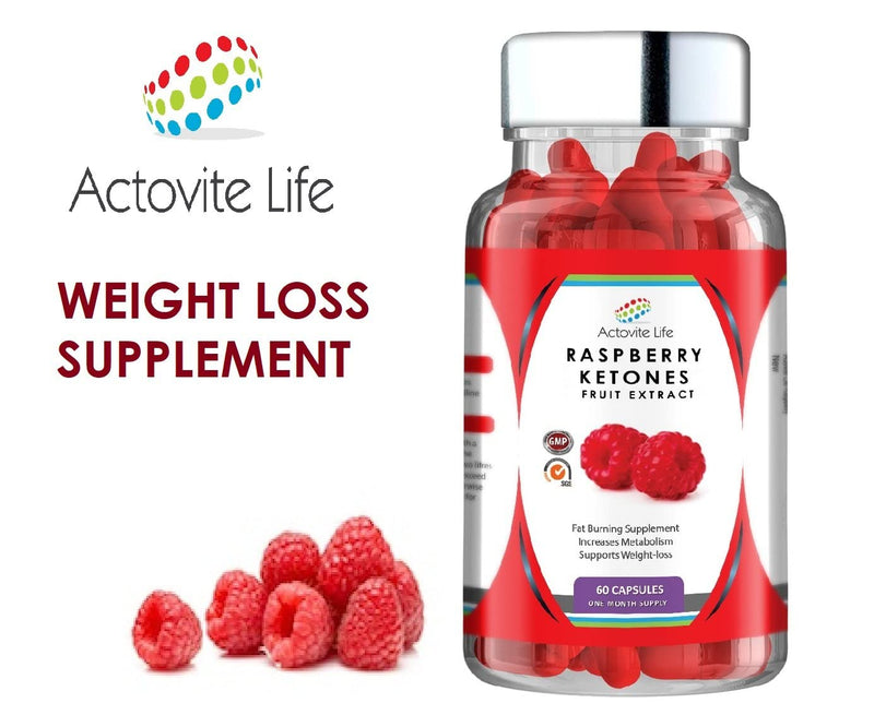 [Australia] - Actovite Life Raspberry Ketones 2000mg Daily, Max Strength Weight Loss Slimming Diet Pills, Capsule, Pure Natural Fat Burners 10:1 Fruit Extract Plus, Suitable for Men and Woman 