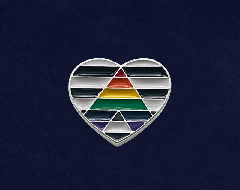 [Australia] - Fundraising For A Cause | Straight Ally LGBTQ Pride Heart Pins 1 