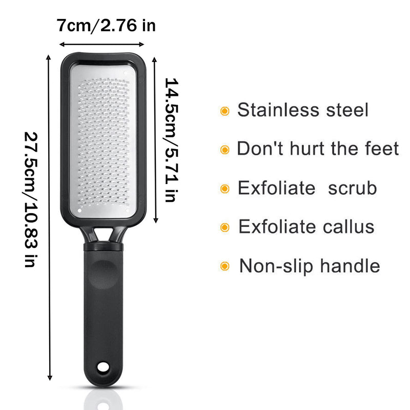 [Australia] - Foot Rasp Hard Skin Remover, Dead Skin Remover for Feet, Pedicure Foot File Make Foot Beauty Extra Smooth, Foot Scrub Foot Exfoliator for Corn Removal, Feet Care Callous Removers for Feet (1 Black) 1 Black 