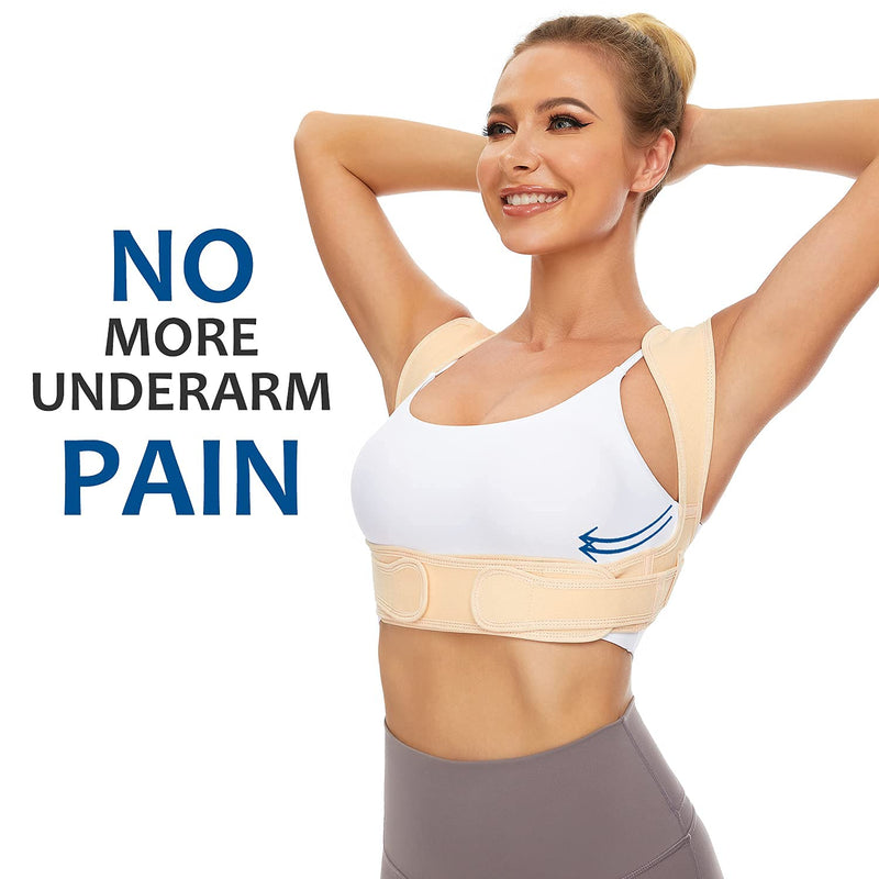 [Australia] - Vicorrect Posture Corrector for Women and Men, Adjustable upper back straightener posture corrector and Providing Pain Relief from Neck, Shoulder, and Upper Back (Small/Medium) Small/Medium 
