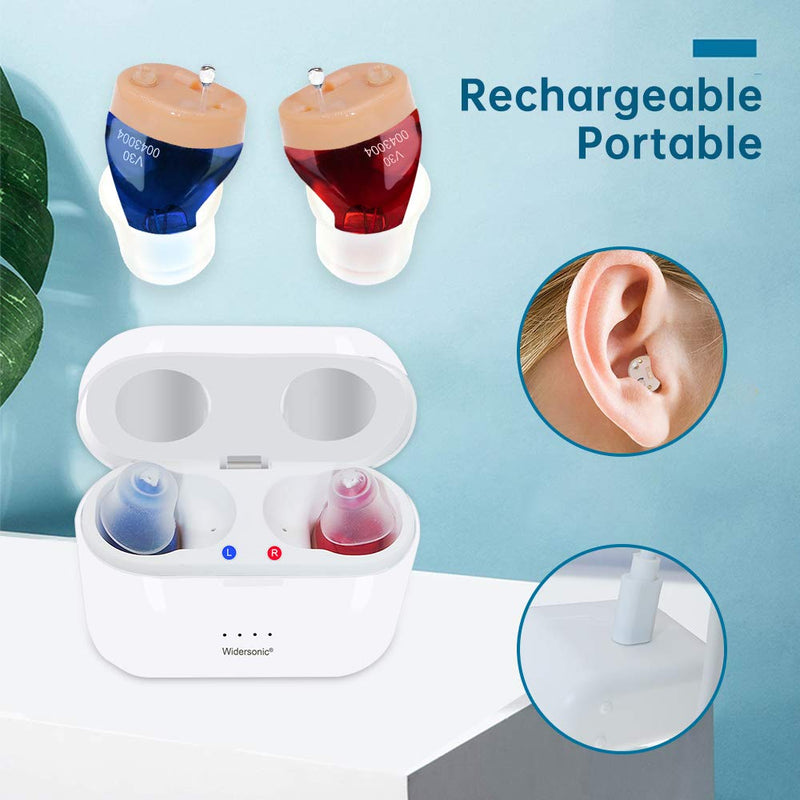 [Australia] - IncenSonic Rechargeable Hearing Amplifier for Seniors,Voice Enhancer and Audio Sound Amplifier,Fit Both Right and Left Ear 