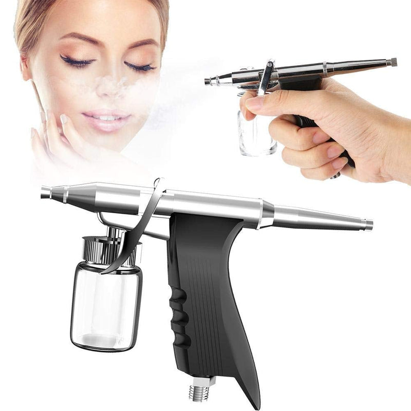 [Australia] - Airbrush Spray Gun Kit, Water Machine Accessory Tools Professional Airbrush Tattoo Art Decoration Tool for Facial Moisturizing Cleaning Pores Clear Beauty Sauna Spa 