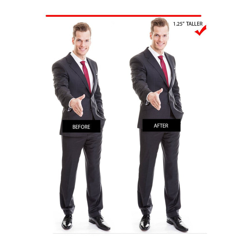 [Australia] - Height Increase Insole, Shoe Lifts For Men - High Arch Mid Sole Support 3/4 Length Elevator Shoe Lift - 1.5 Inches Taller (Men) 