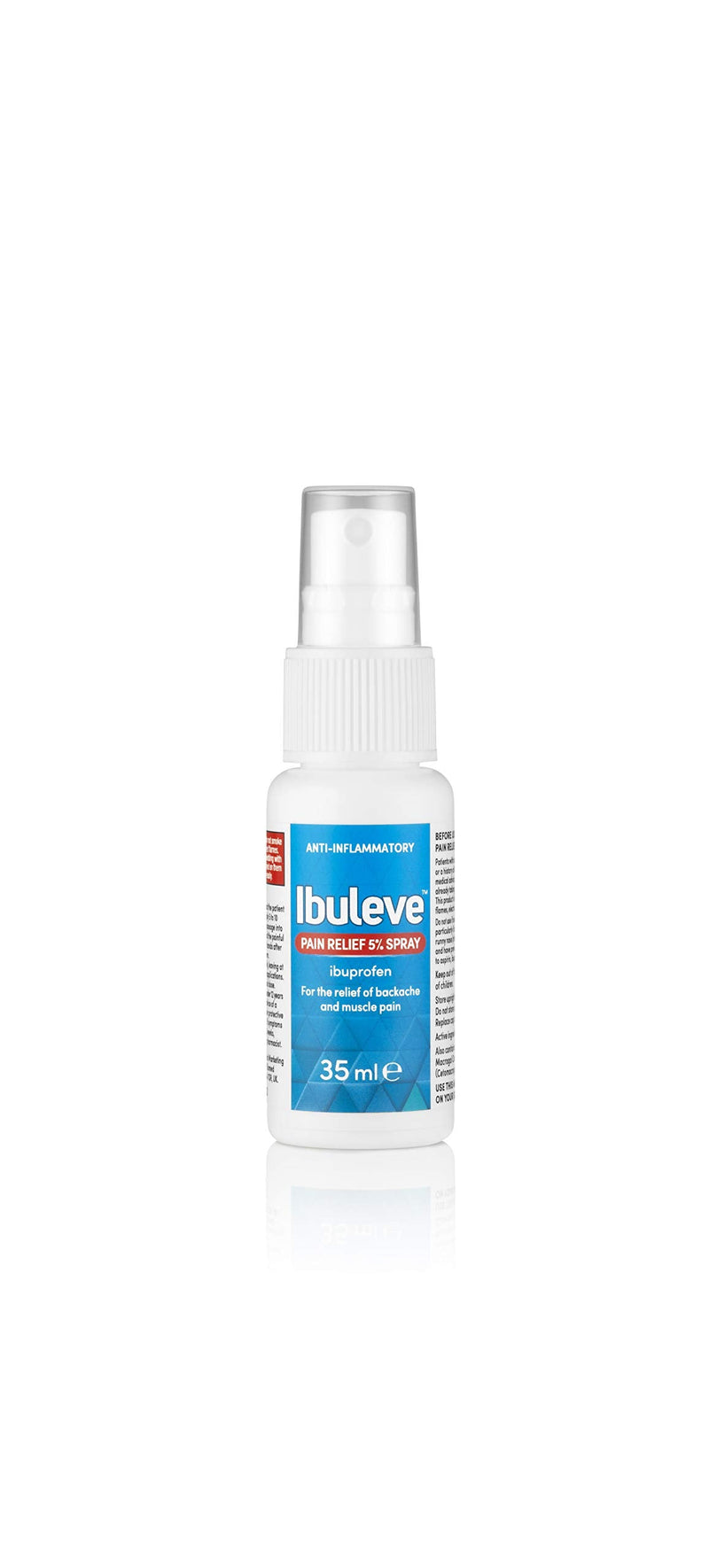 [Australia] - Ibuleve Pain Relief 5% Ibuprofen Spray, Anti-Inflammatory Relief for Joint Pain, Sprains, Backache, Muscular Pains and Sports Injuries, 35 ml 