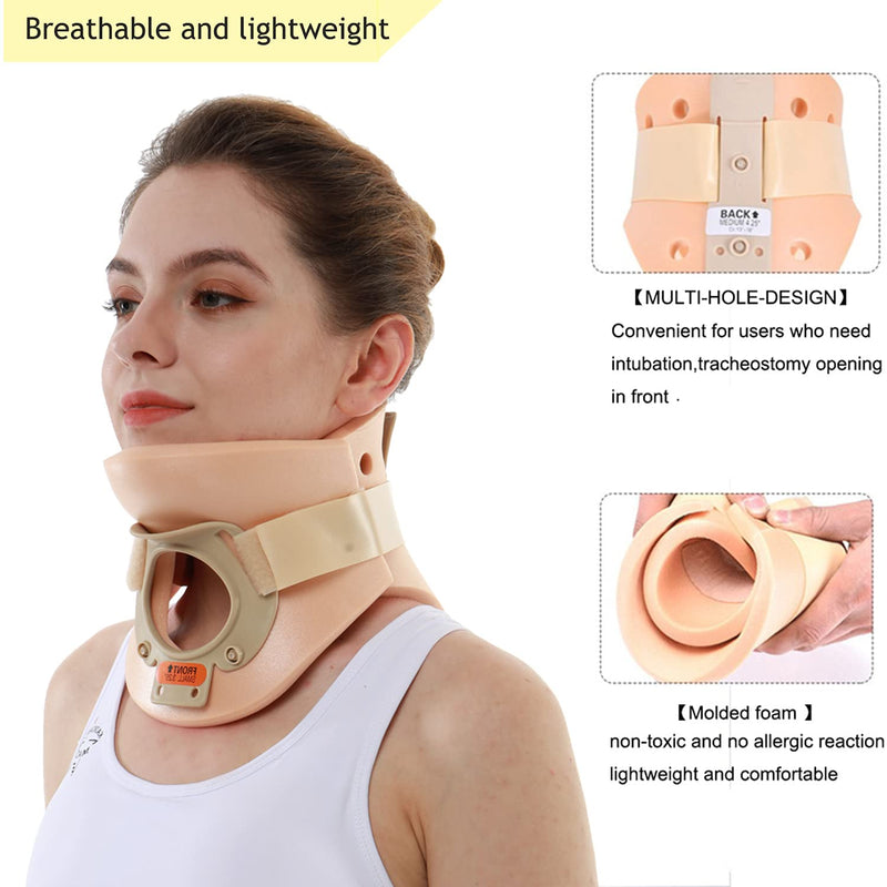 [Australia] - Philadelphia Neck Brace Foam Lightweight Soft Cervical Collar Height 3 1/4 Inch Immobilizer Collar Support Neck Traction Device Neck and Head Braces (Size S) Odorless 