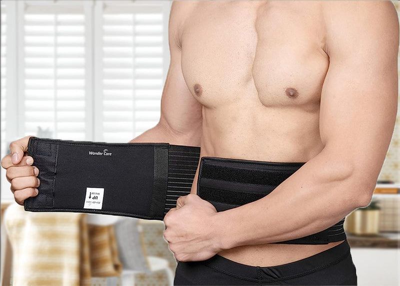 [Australia] - Wonder Care- Umbilical Hernia Support Belt Abdominal Binder for Belly Button Hernias or Navel Hernias, Hernia pain relief Brace-XXL Size XXL 